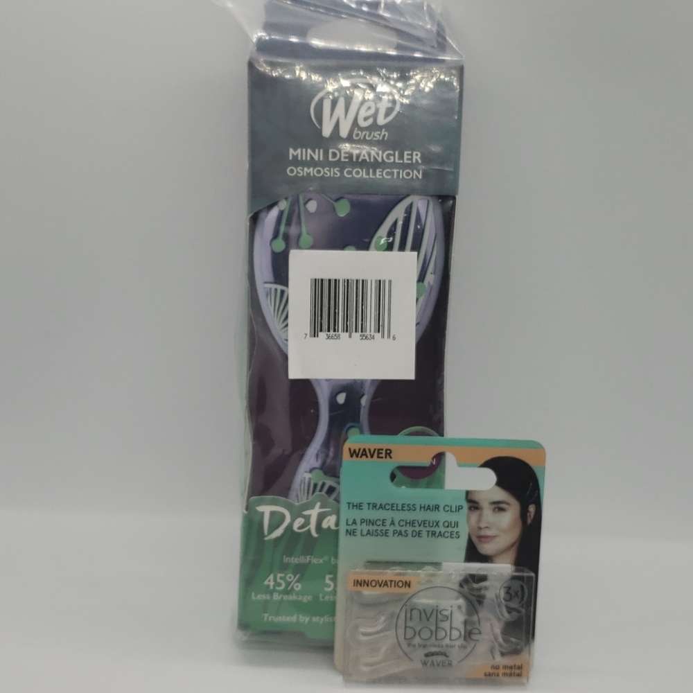Hair Grooming Bundle Mini Wet Brush and InvisiBobble Hair Ties - Picture 6 of 8